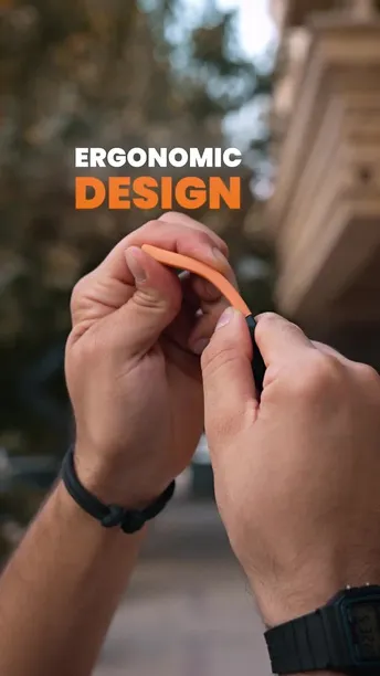 Porodo Lifestyle Velora Smart Sunglasses in UAE | 4 Hours Playtime - Orange/Black | (PDLFSTG09ORBK)