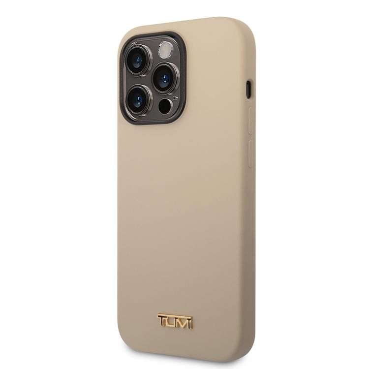 Tumi HC Liquid Silicone Case For iPhone 14 Pro - Brown