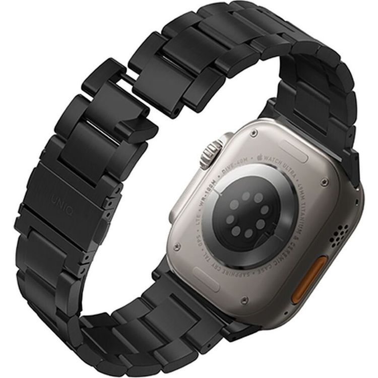UNIQ Osta Apple Watch Steel Strap with Self-Adjustable Links - Midnight Black