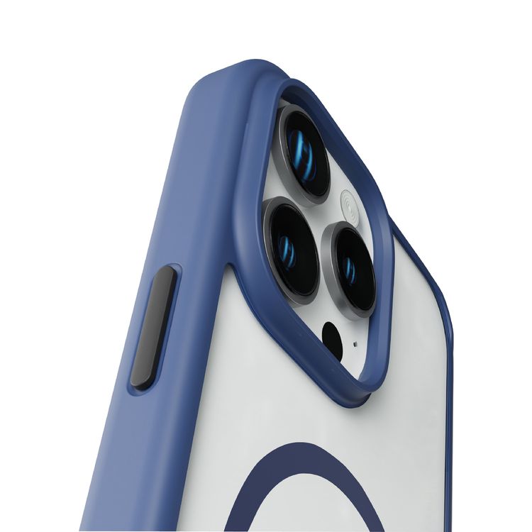 Levelo MagSafe Solo Case for iPhone 16 Pro Max, Clearview Technology, 3H Scratch Resistance, Hybrid Construction - Deep Blue
