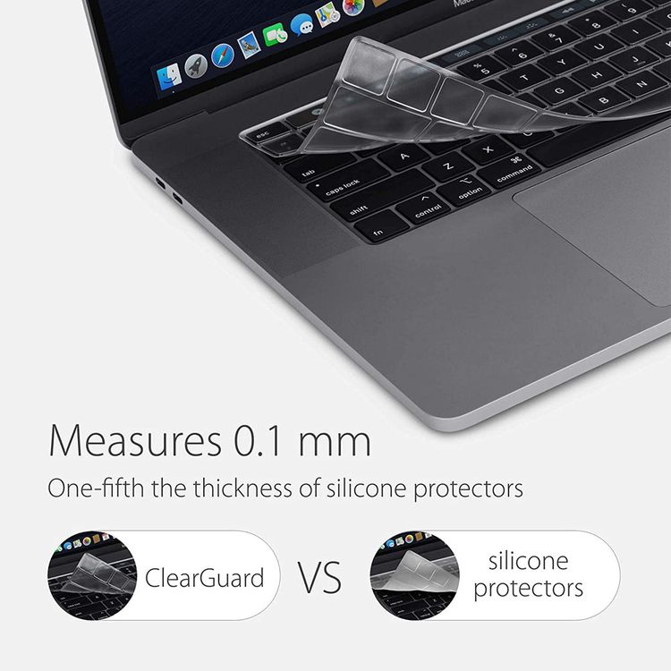 Moshi MSHI-H-021928 ClearGuard Keyboard Protector for MacBook Air 2020, EU layout, Ultra-thin, Premium material - Clear