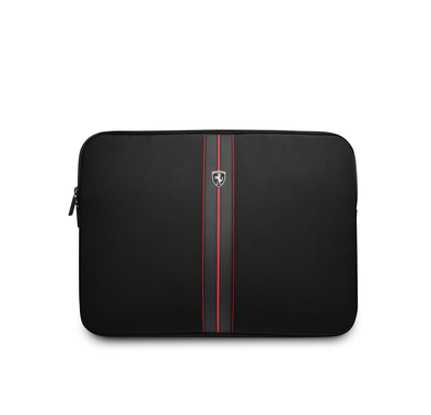 CG Mobile Ferrari Urban High Quality Nylon and PU Carbon Backpack Compatible for 11" Laptop Mouse, Earphones, Cell Phones, Tablets - Black