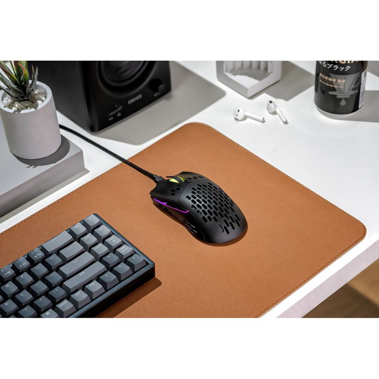 Keychron M1 Optical Wired Gaming Mouse PMW3389 Sensor 16,000 DPI, 68g Ultra-Lightweight, On-Board Memory, RGB Backlit, PC / Mac- Black