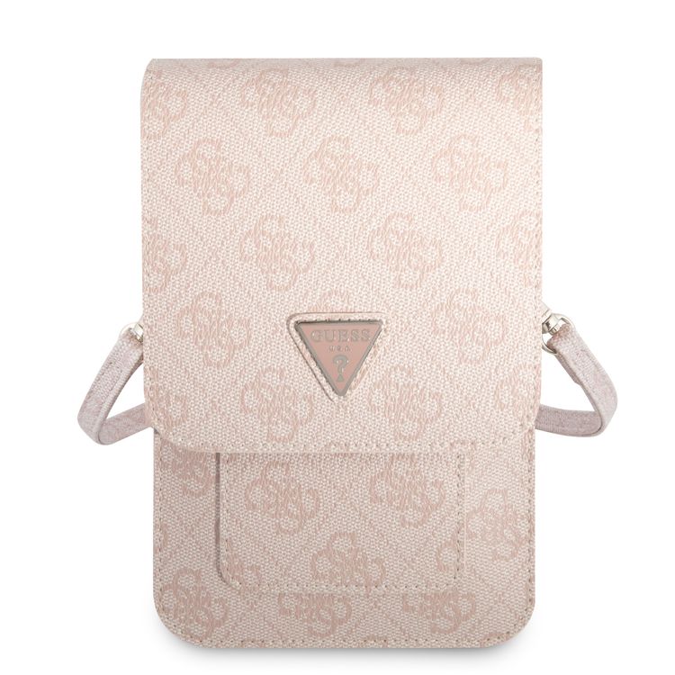 Guess GUWBP4TMPI Wallet 4G Triangle, Suitable for Outdoor, Business, Office, School Officially Licensed - Pink