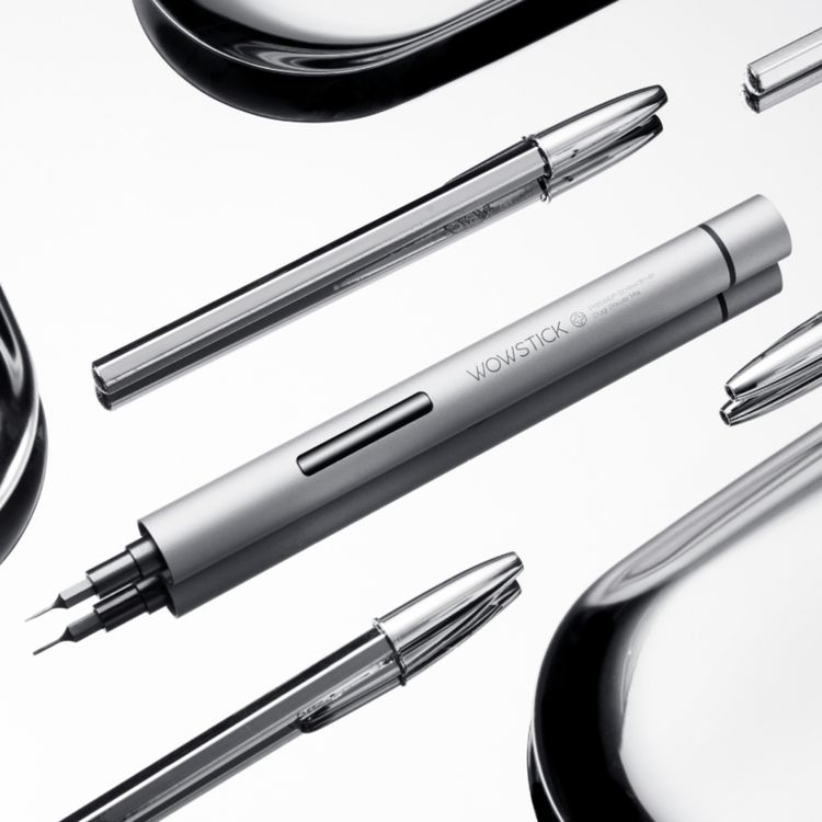 WOWSTICK TRY 1P 1010305 Cordless Electric Screwdriver Set - Silver