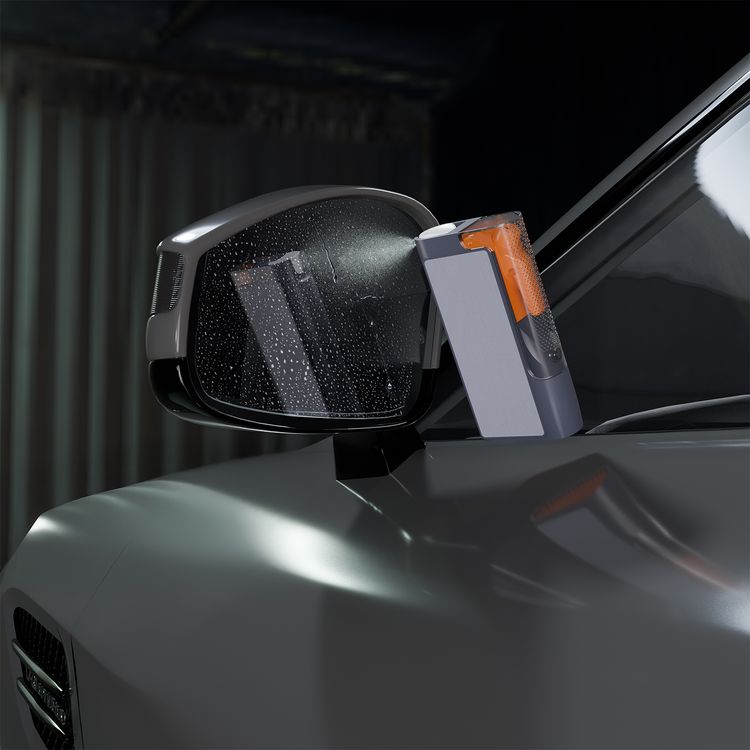 Porodo Lifestyle Vehicle Emergency Safety Kit with Tool Cleaners, ABS Material, Lightweight & Portable, Safety Hammer Included, Easy to Use, Glass & Dashboard Cleaner Supplied - Black