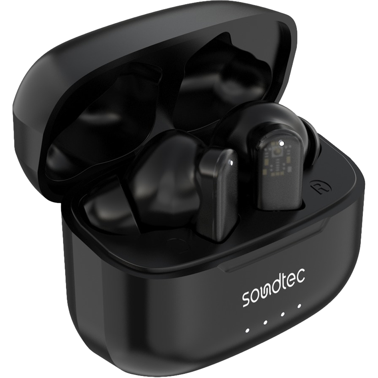 Porodo Soundtec ANC & ENC TWS with Transparent Earbuds, Touch Control, 20 Hours Standby time, 300mAh Case Battery Capacity