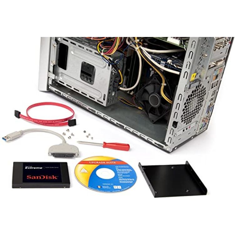 مجموعة تحويل Sandisk Sdssdck-aaa-g27 Ssd للماكنتوش وWindows - أسود