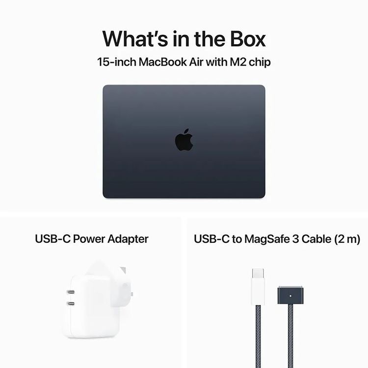 Apple MacBook Air 15-inch M2 chip 8GB 256GB (English) - Midnight
