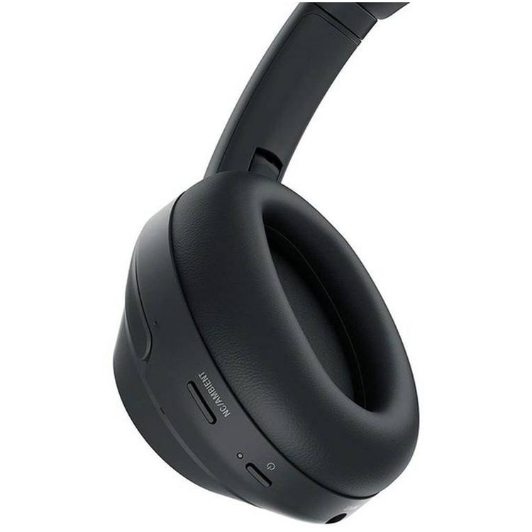 Sony Wireless Noise Cancelling Stereo Headphones with Steel, Plastic & Padded Leather Cover Material, 30 Hours Battery Life, 10m Performance Range, Built-in Microphone- Black