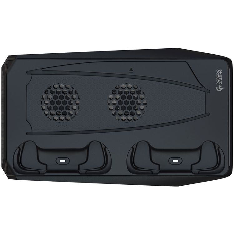 Porodo Gaming Multi-Function PS5 Cooling and Charging Hub - Black