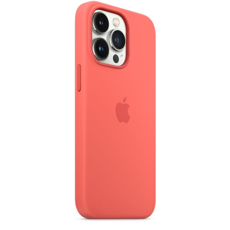 Apple Silicone Case with MagSafe Compatible for iPhone 13 Pro (6.1") – Pink Pomelo