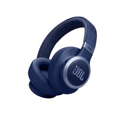 JBL Live 770NC Wireless Over-Ear Noise Cancelling Headphones, 65h Battery Life, 3h Charging Time, Bluetooth 5.3, Comfort-Fit Fabric Headband, True ANC, Personi-Fi 2.0 - Blue