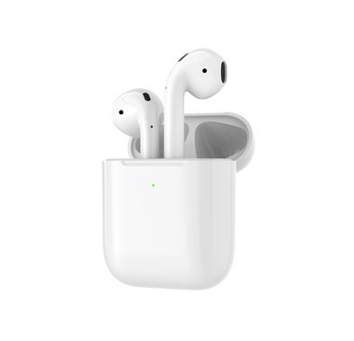 Porodo Blue Deep Bass Wireless Earbuds 2, One-Step Pairing, Comfortable Fit, Independent Earbuds, Touch Control, Deep Bass -  White