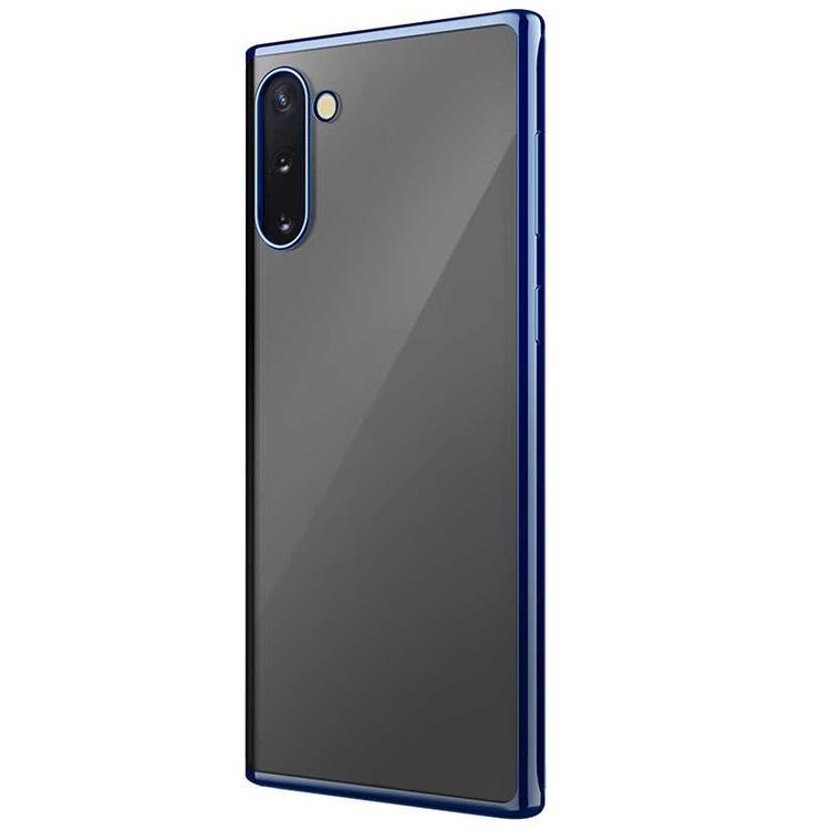 Viva Madrid Glazo Flex Slim Back Case Compatible for Samsung Galaxy Note 10, Easy Access to All Ports, Shock Absorbent, Scratch Resistant, & Drop Protection Back Cover - Blue