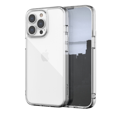X-Doria Raptic Clearvue Case Compatible for iPhone 13 Pro Max (6.7") Anti-Scratch, Easy Access to All Ports, Military Drop Tested, Shock Absorbing Protection, Snap-on Installation Back Cover Suitable with Wireless Charging