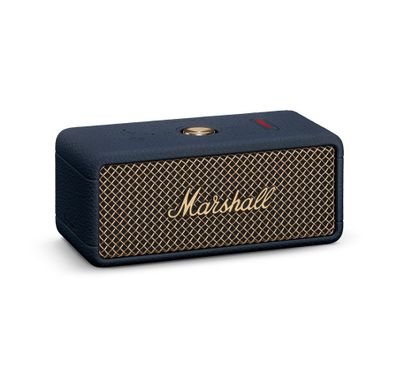 Marshall Emberton III Compact Portable Wireless Speaker with More than 32 Hours of Playtime, IP67 Water Resistance Level, Bluetooth Version 5.3, Built-in Microphone - Midnight Blue