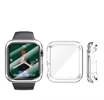 Green Lion Guard Plus PC Case for Apple Watch 45mm - Transparent