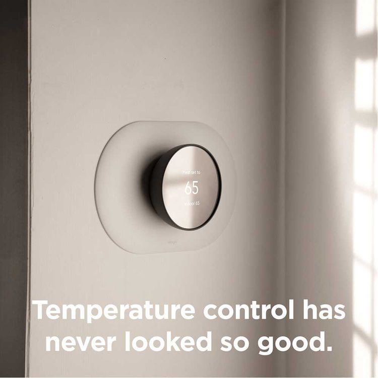 Elago Wall Plate Cover Plus Compatible for Nest Thermostats 2020 with Double Coated Circular Wall Plate Design, Anti-Scratch & Easy Installation - Sand Pink