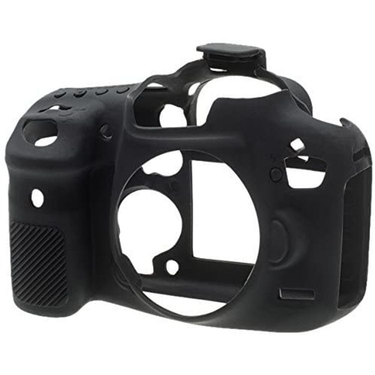 EasyCover Silicone Armor Skin Case Cover Protector for Canon 7D Mark 2 Camera - Black