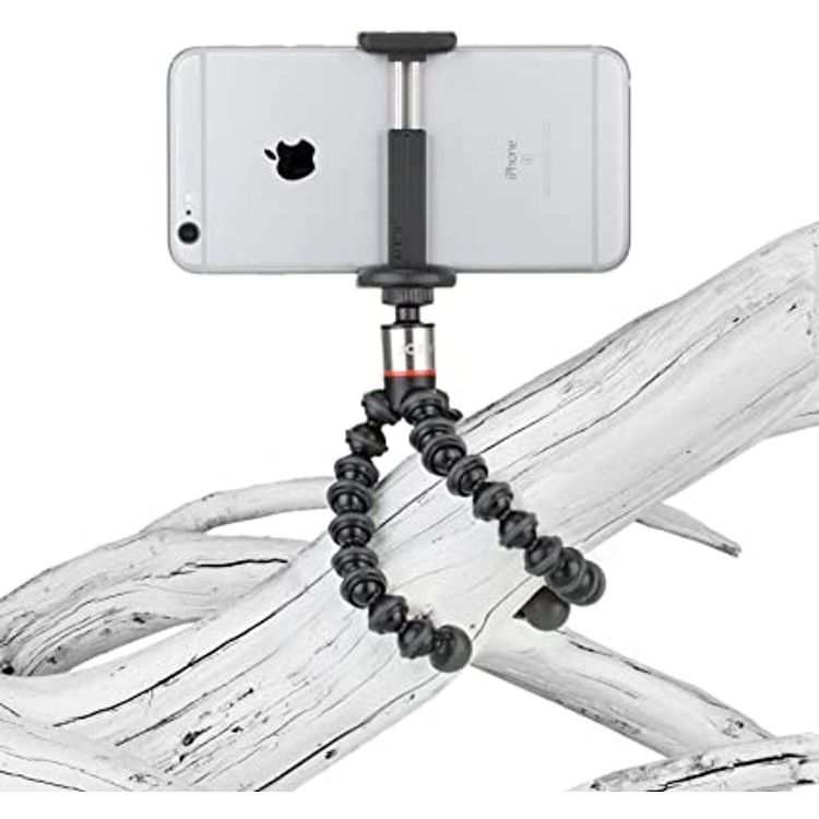 Joby GripTight ONE GorillaPod Stand: Flexible Tripod and Mount for Smartphones from iPhone SE to iPhone 8 Plus, Google Pixel, Samsung Galaxy S8 and More - Black