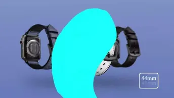 Porodo iGuard Sport Silicone Watch Strap for Apple Watch 45/44mm in UAE | Blue / White | (PDSILNS44-BUWH)