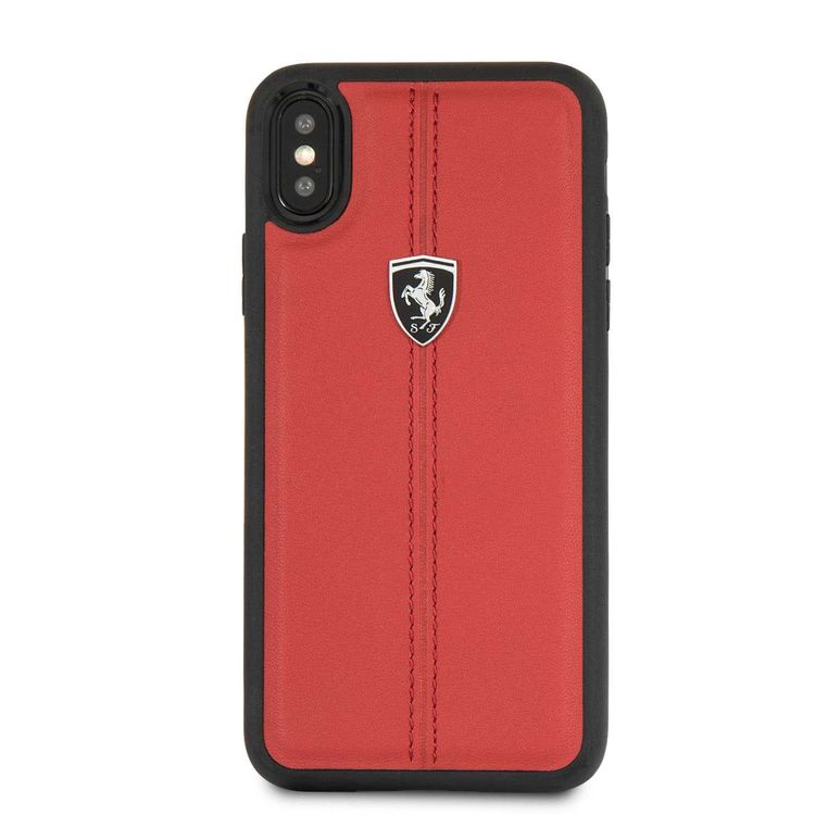 CG Mobile Ferrari Heritage Hard Case for iPhone X, Shock Absorbent, Easy Access to All Ports, Scratch Resistant, Drop Protection Back Cover - Red