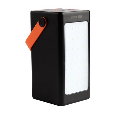 Green Lion Thunder 90 Power Bank, 90000mAh, PD 20W, QC3.0 22.5W, Micro / Type-C / Lightning Input Ports, Integrated Table Lamp, 5 Output Ports, Portable, Multi Protection  - Black