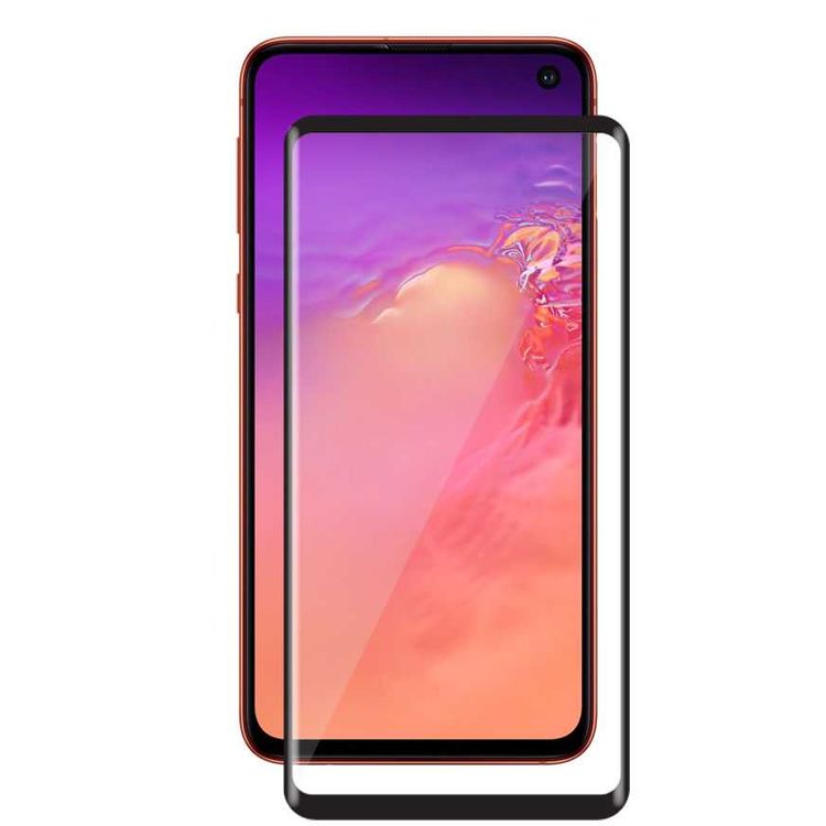 Porodo 3D Full Covered Glass Screen Protector For Samsung Galaxy S10E- Black