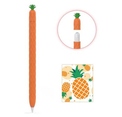 AhaStyle Summer Pineapple Molding Case Suitable for Apple Pencil 2nd Generation, Premium Silicone material, Unique Design and Durable Compatible with Apple Pencil 2nd Gen
