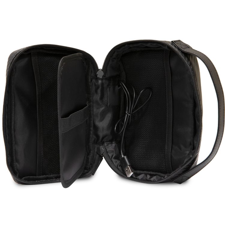 CG MOBILE BMW Carbon PU Hand Bag With Contrasted Tricolor Line Protective Bag Universal Compatible With MacBook Intel® UHD Graphics/Value Top Load Bag/Work, School, etc. - Black