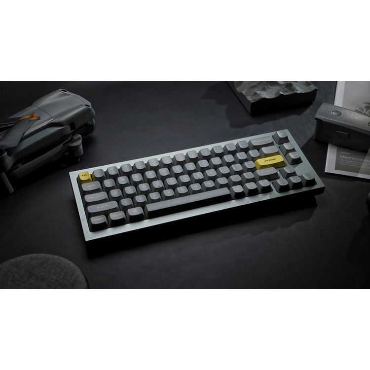 Keychron Q2 QMK Gateron G-PRO Mechanical Keyboard with RGB, Brown Switch and Custom Hot-swappable | Ergonomic Design Gaming Keyboard - Space Gray