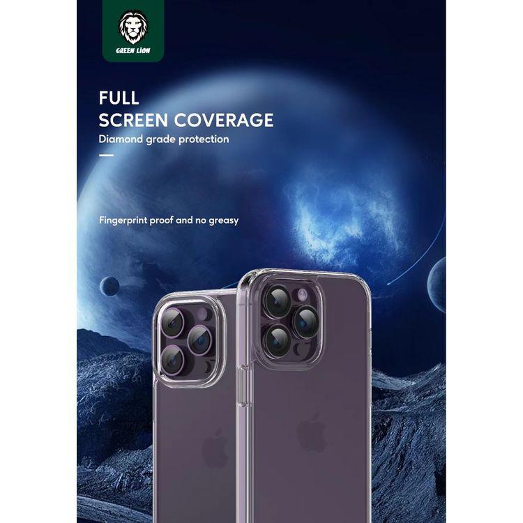 Green Lion 3 in 1 Protection Pack iPhone 14 Pro - Clear