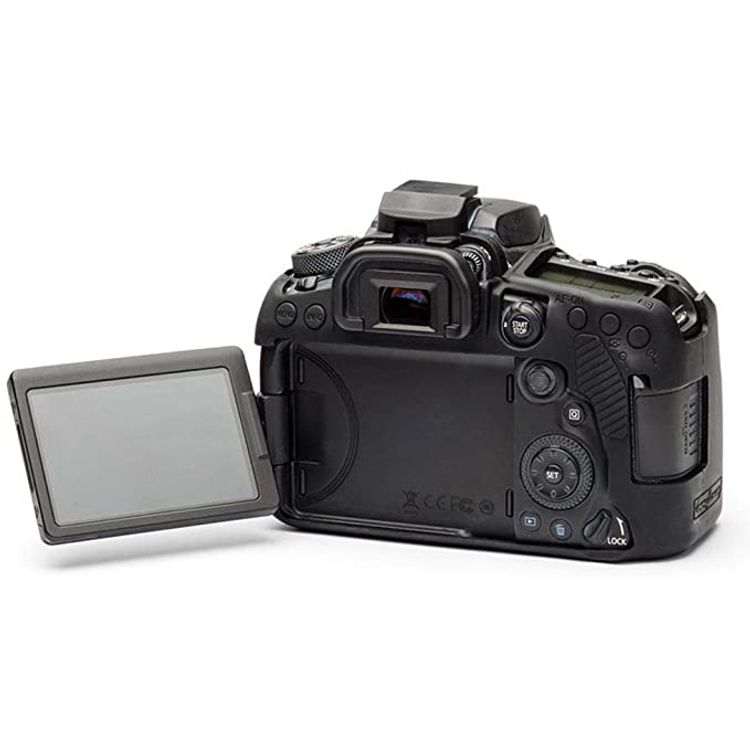 EasyCover Case for Canon 90D EA-ECC90DB Silicone Camera Case - Black