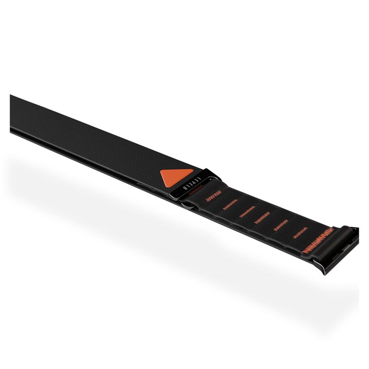 Levelo York Nylon Watch Strap with Adjustable Strap Fit, Unique Woven Structure, Lightweight Nylon, Quick Strap Setup, Unique Woven Structure, Sweat & Water Resistant, 135mm – 210mm Fit Size Range, Adjustable G-Buckle Closure Type - Black 