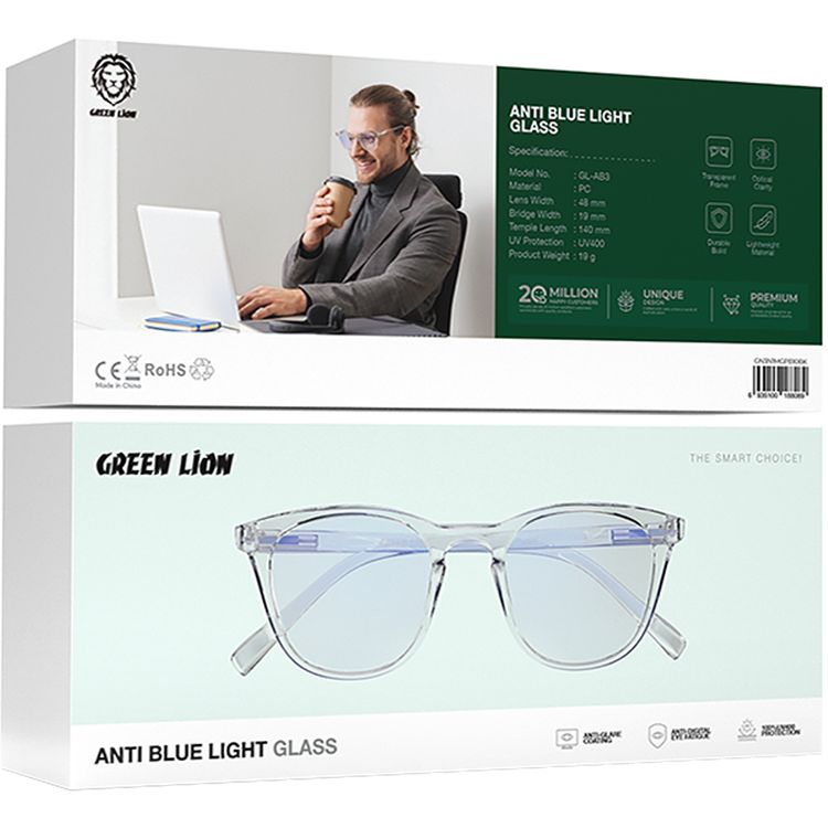 Green Lion Anti Blue Light Eyewear in UAE Anti-Glare Coating