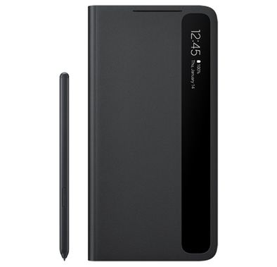 Samsung Galaxy S21 Ultra 5G Smart Clear View Cover with S Pen, Powered by precision, Surrounds to safeguard - Black