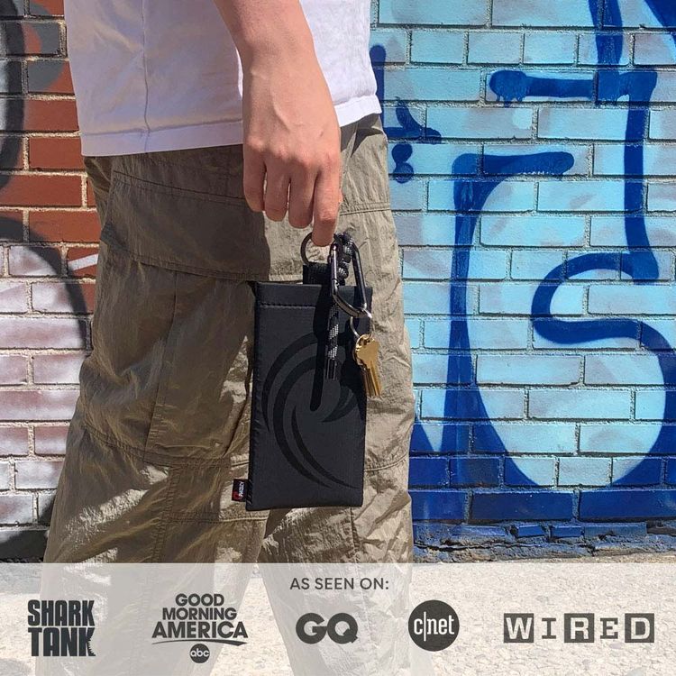 Phoozy Apollo II Series Thermal Mobile Phone Case Capsule, Prevents Overheating, Shock & Impact Protection, Insulated Ultra-Slim Weatherproof Pouch, Extends Battery Life - Black