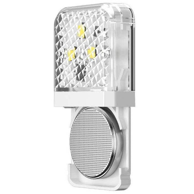 Baseus Door Open Warning Light with LED Lamp, Aluminum + ABS + PC, Waterproof, 2 Pieces - White