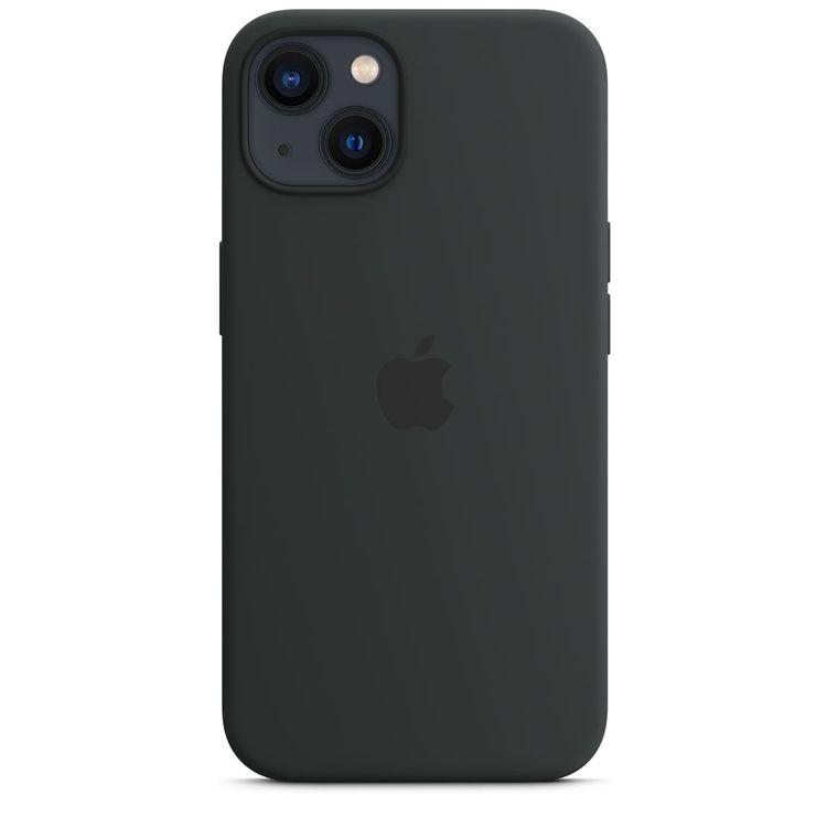Apple Silicone Case with MagSafe Compatible for iPhone 13 (6.1") – Midnight