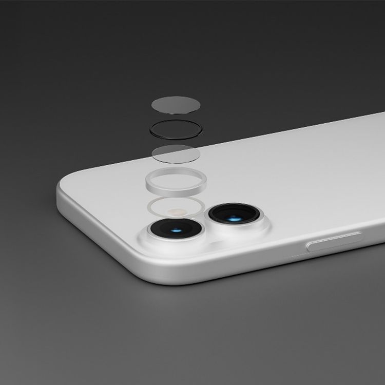 Levelo LucentDuo Camera Lens Protector with 99%  Transmittance for iPhone 17, Anti-Fingerprint, Anti-Scratch, Double-Sided AR Glass, Oleophobic Coating, Multi-Layer Protection, Strong Adhesive - Silver