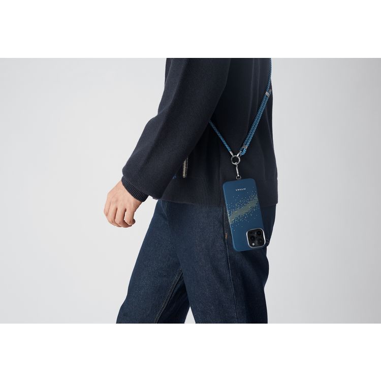جراب Pitaka Tactile Woven Ultra Slim لهاتف iPhone 16 Pro Max، منسوج باللمس، متوافق مع MagSafe، حافة كاميرا مرتفعة - Milky Way Galaxy