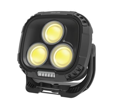 Green Lion Hyper Lume Working Light with 5400mAh Power Bank, 180° Adjustable, Magnetic Attachment, 1000lm Brightness, Battery Indicator, USB-C Charging - Black 