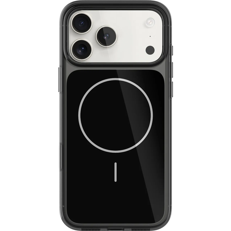 Levelo Opulent Full PC iPhone 17 Pro Case with Strong N52 Magnets, MagSafe Compatible, Camera Control Button, Ever-Clear Technology, 2.0mm PC Frame, Raised Bezel Protection, Military-Grade Protection, Shock-Resistant Bumper, Anti-Scratch Cover - Phantom Black