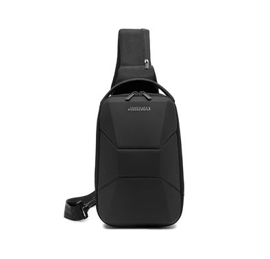 Green Lion Liverpool Crossbody Backpack with Adjustable Strap, Polyester Material, USB-A Charging Port, Compatible with Up to 7.9" Devices, 135cm Shoulder Strap Length - Black