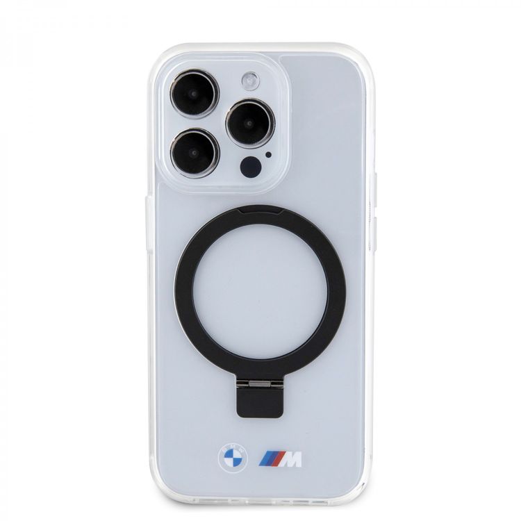 BMW iPhone 15 Pro For MagSafe IML Case with Ring Stand  - Clear