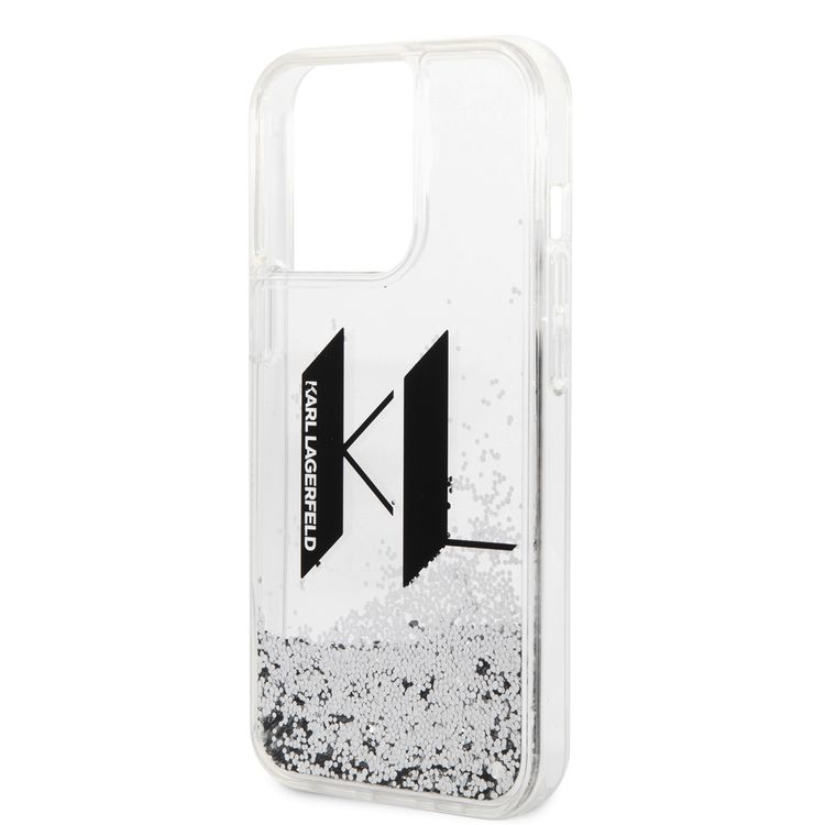 Karl Lagerfeld Liquid Glitter Case Big KL Logo