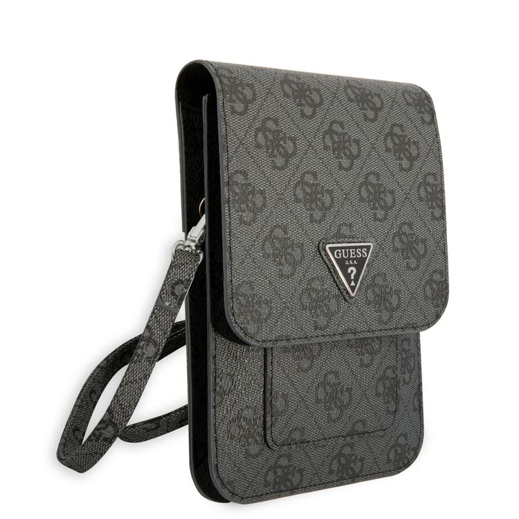Guess GUWBP4TMGR Wallet 4G Triangle, Suitable for Outdoor, Business, Office, School Officially Licensed - Black