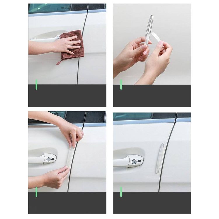 Car Door Protector Rubber Bumper Stickers - Clear