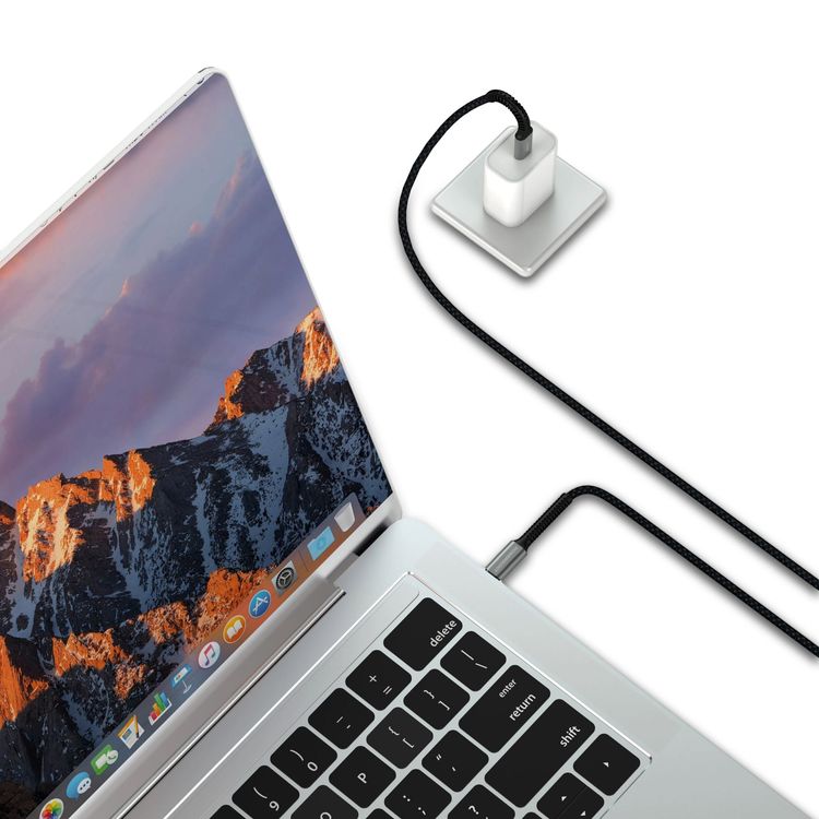 Powerology USB4 Braided USB-C to USB-C Cable, PD 240W, E-Marker Optimized Power Flow, 40Gbps Data Transfer, 1.5m Cable, Up to 8k Video Output, Powerful Laptop Charging, Aluminum Alloy Shell, High-Speed Charging Cable - Black